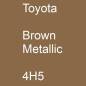 Preview: Toyota, Brown Metallic, 4H5.